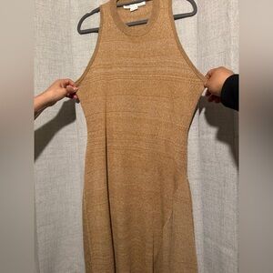 Veronica Beard Brown Asymmetrical Sundress
